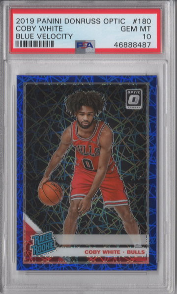 2019 Optic Coby White Blue Velocity PSA 10