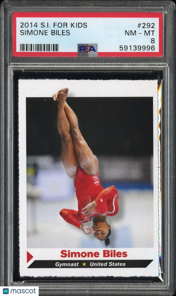 2014 S.I. For Kids Simone Biles #292 Rookie PSA 8