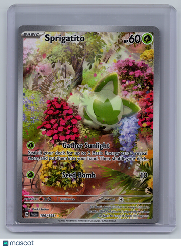2023 Paldea Evolved Sprigatito Holo Secret Rare #196/193