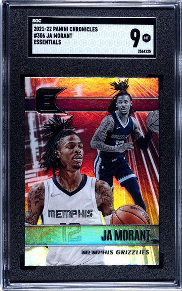 2021-22 Panini Chronicles Essentials #306 Ja Morant - Graded SGC 9 MINT MT.  Wow