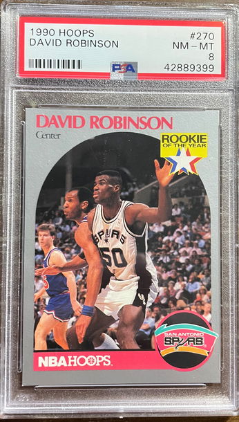 1990 Hoops David Robinson PSA 8