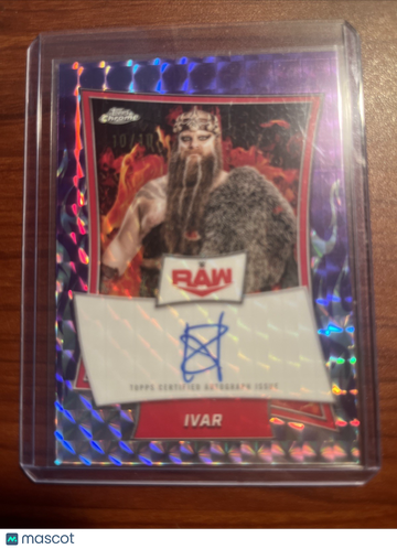 2025 Topps Chrome WWE IVAR Purple Short Print Parallel/Variety Chase Topps