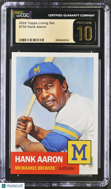 2024 Topps Living Set Hank Aaron #755 CGC 10