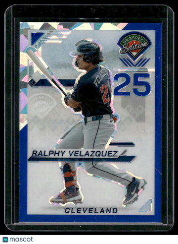 2025 Panini Prizm Prospect Edition Ralphy Velazquez #99 Blue Ice /299
