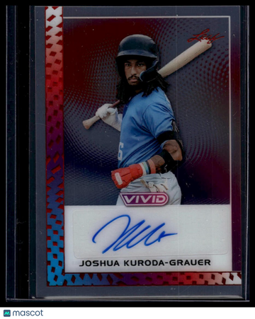 2026 Leaf Vivid Joshua Kuroda-Grauer #CA-JKG Clear Autographs AU