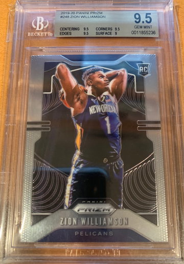 Zion Williamson 2019 Prizm BGS 9.5