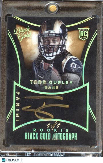 2016 Panini Black Gold Todd Gurley #RAU-TG /1 RC