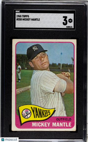 1965 Topps Mickey Mantle #350 SGC 3