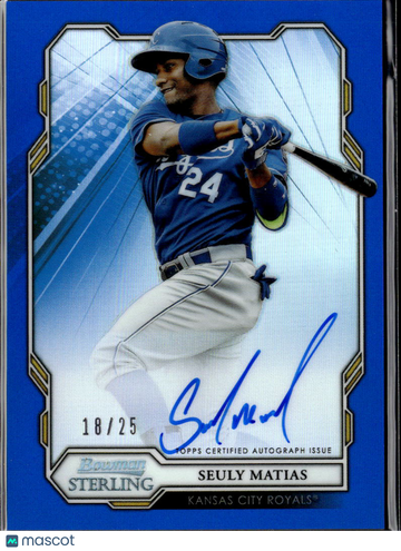 2019 Bowman Sterling Seuly Matias #BSPA-SM Blue Refractor /25