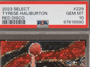 2023 Panini Select Tyrese Haliburton #229 Red Disco PSA 10