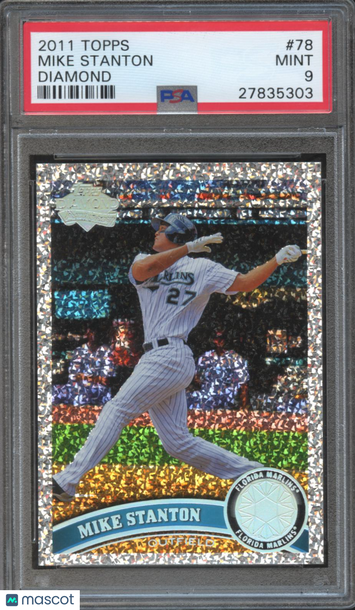 2011 Topps Mike Stanton #78 Diamond Anniversary PSA 9