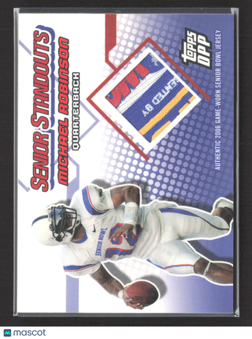 2006 Topps Draft Picks & Prospects Senior Standouts Michael Robinson #SS-MR Game-Worn Senior Bowl Jersey