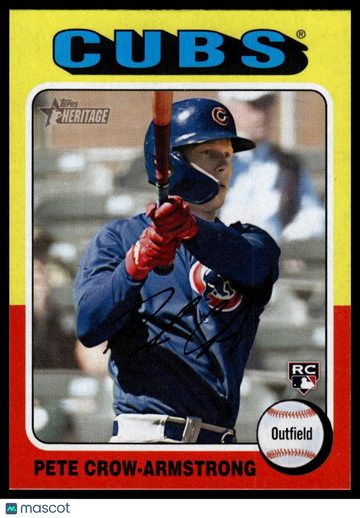 2024 Topps Heritage Pete Crow-Armstrong #177 RC