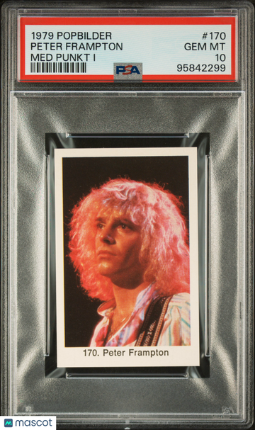 1979 Popbilder Popbilder Med Punkt I Peter Frampton #170 PSA 10