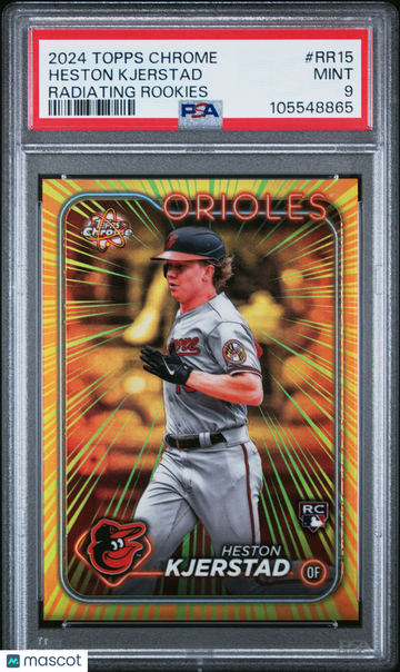 2024 Topps Chrome Radiating Rookies Heston Kjerstad #RR15 PSA 9