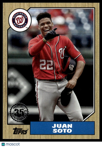 2022 Topps Juan Soto #T87-79 1987 Topps Baseball 35th Anniversary (Series One)
