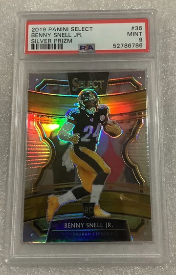 2019 Select Silver Benny Snell Jr. Rookie Concourse PSA 9 Steelers 