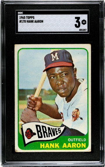 1963 Topps #170 Hank Aaron SGC 3 VG