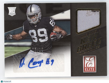 2015 Panini Donruss Elite New Breed Amari Cooper #NBA-AC /10 Jersey Patch RC