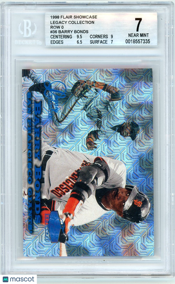 1998 Flair Showcase Legacy Collection Row 0 Barry Bonds #36 BGS 7