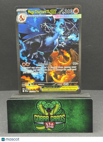 2025 Scarlet & Violet Phantasmal Flames Mega Charizard X EX Secret Rare SAR #125/94