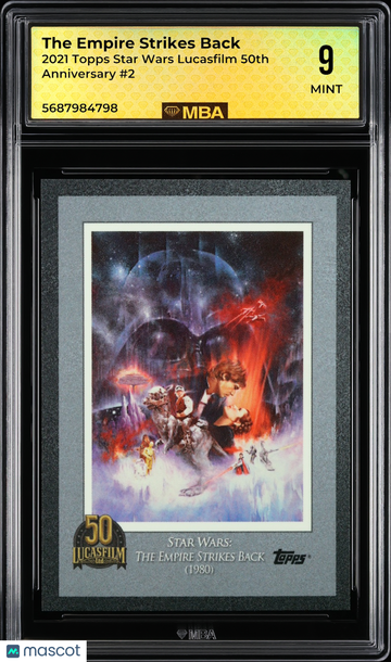 2021 Topps Star Wars Lucasfilm 50th Anniversary The Empire Strikes Back #2 MBA 9