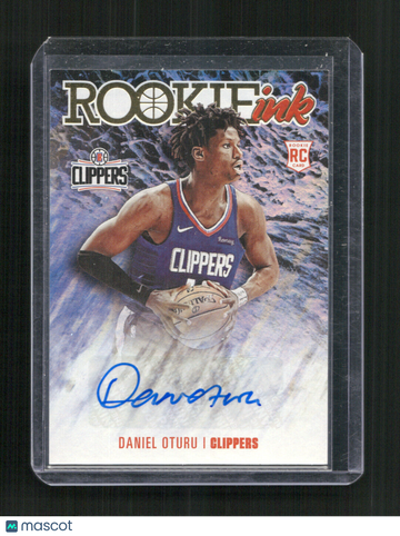 2020-21 Hoops Daniel Oturu #RI-DOT Rookie Ink AU