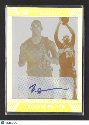 2007 Topps Co-Signers Brandan Wright #89 Yellow Printing Plate Printing Plate