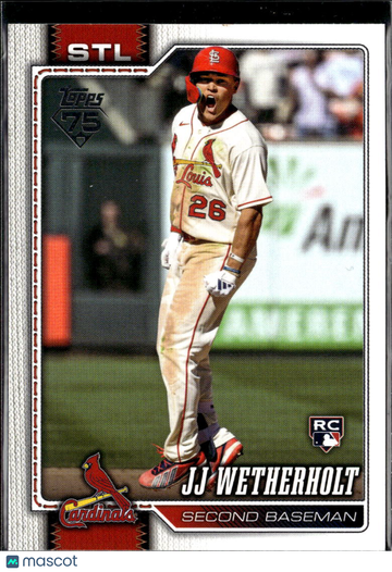 JJ Wetherholt 2026 Topps Series Two RC St. Louis Cardinals