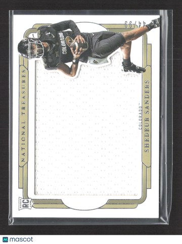2025 Panini National Treasures Collegiate Shedeur Sanders #RS-SSS /99 RC Memorabilia