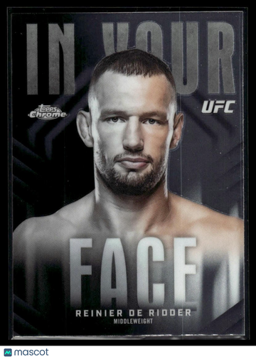 2026 Topps Chrome UFC Reinier De Ridder #IYF-2 In Your Face