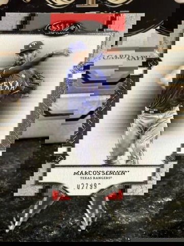 2024 Topps Tier One MARCUS SEMIEN #/99 Silver Foil Texas Rangers