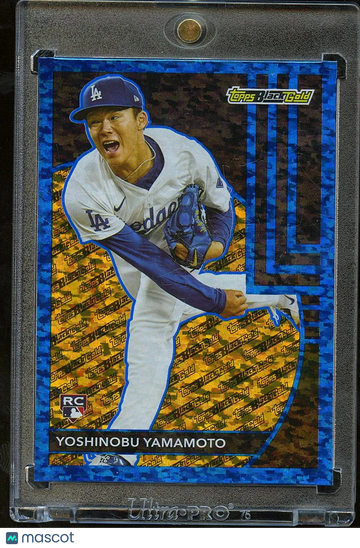 Yoshinobu Yamamoto 2024 Topps Black Gold RC Blue Los Angeles Dodgers