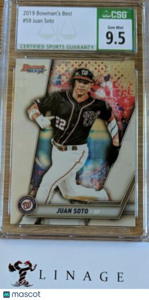 2019 Bowman's Best Juan Soto CSG