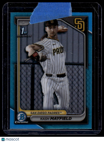 2024 Bowman Draft Kash Mayfield #BDC-70 Chrome Sky Blue Refractor