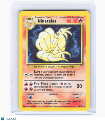 Base Set Ninetales Holo Rare [Lightly Played] #12