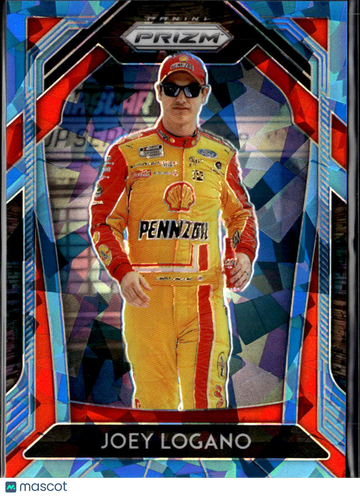 Joey Logano 2020 Panini Prizm Racing Blue Mosaic Team Penske