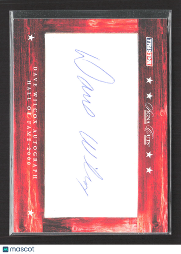 2007 TRISTAR Hidden Treasures Signa Cuts Dave Wilcox #DW /150 Cut Signature