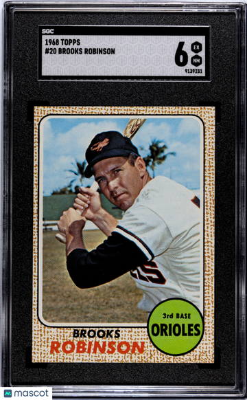 1968 Topps Brooks Robinson #20 SGC 6