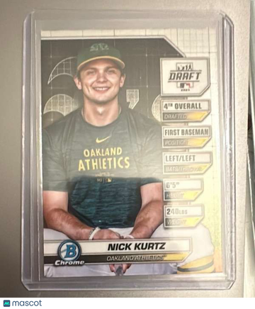 2024 Bowman Draft Chrome Bowman Draft Night Nick Kurtz #BDN-3