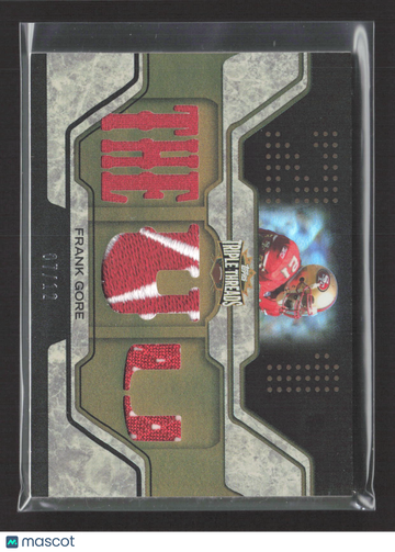 2008 Topps Triple Threads Frank Gore #TTR-108 /12 Triple Jersey Relic