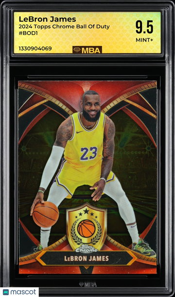 2024 Topps Chrome Ball of Duty LeBron James #BOD1 MBA 9.5