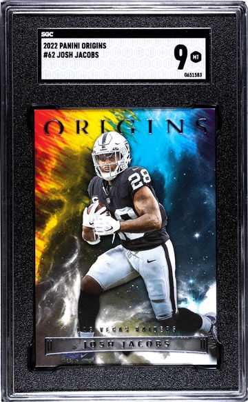2022 Panini Origins Josh Jacobs #62 SGC 9