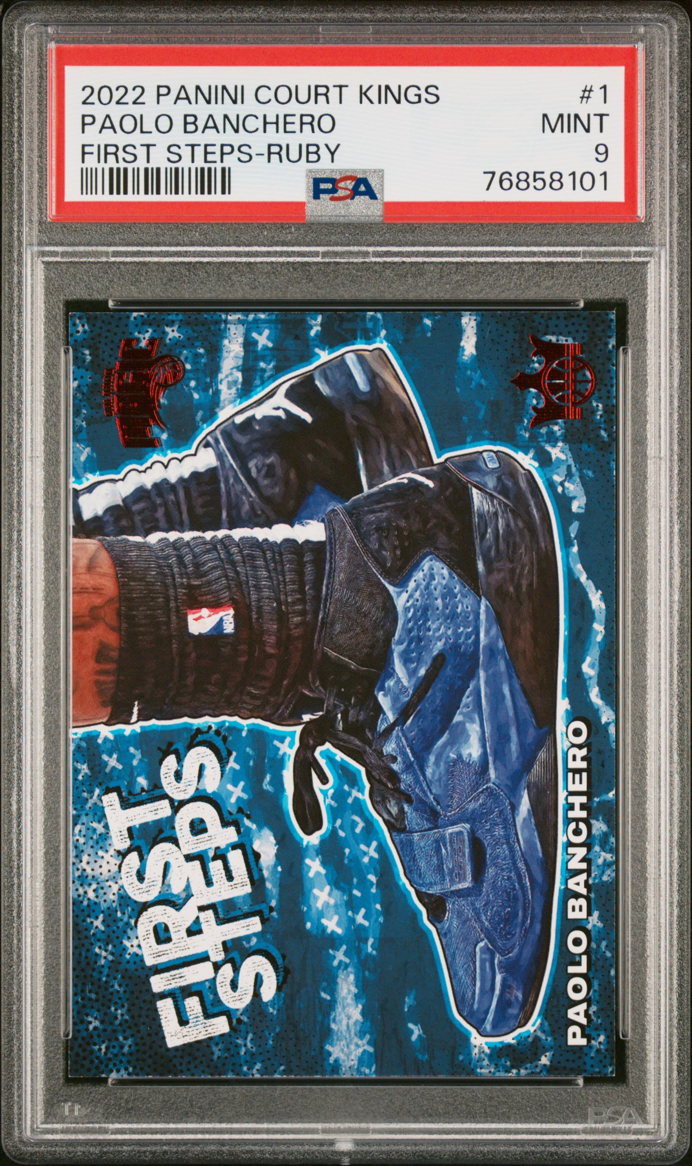 2022-23 Panini Court Kings First Steps Paolo Banchero Rookie /149 PSA 9