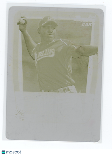 2011 Bowman Baseball Marcell Ozuna #BP36 Yellow Printing Plate /1