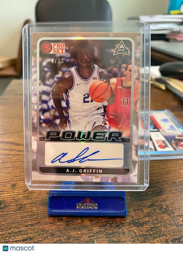 2022 Pro Set A.J. Griffin #BAAJG Silver Leaf