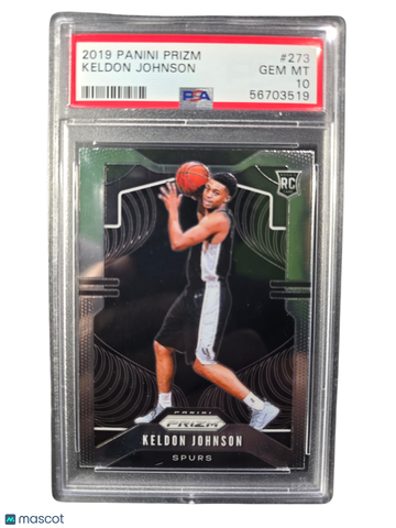 2019 Panini Prizm Keldon Johnson #273 PSA 10