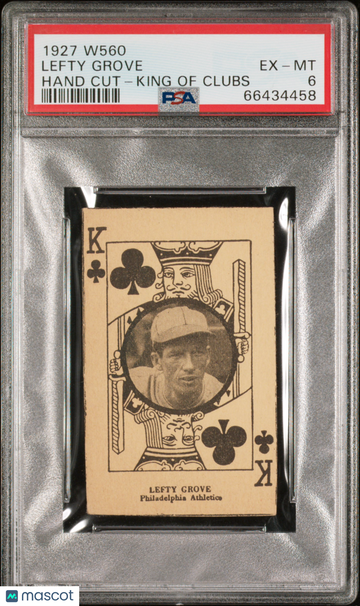 1927 W560 Hand Cut Lefty Grove King Of Clubs PSA 6