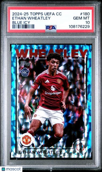 2024-25 Topps UEFA Club Competitions Ethan Wheatley #180 Blue Icy PSA 10