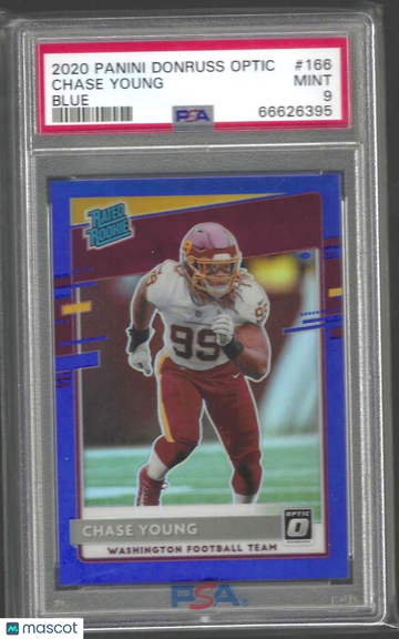 2020 Panini Donruss Optic Chase Young #166 Blue PSA 9